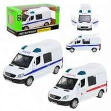 Машина «Mercedes-Benz Sprinter» 11,5 см 1:53 металева з дверима що відкриваються та гумовими колесами, у коробці 14,5х6,5х7 см, АВТОПРОМ