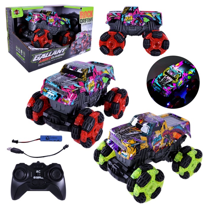 Машина 17 см 1:20 р/к на акумуляторі зі світлом та USB, в асортименті, у коробці 26,5х17х16,8 см