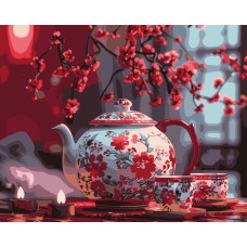 Картина за номерами «Чай при свічках» 40х50 см, ТМ Ідейка