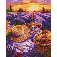 Картина за номерами «Пурпуровий горизонт» 40х50 см, ТМ Ідейка