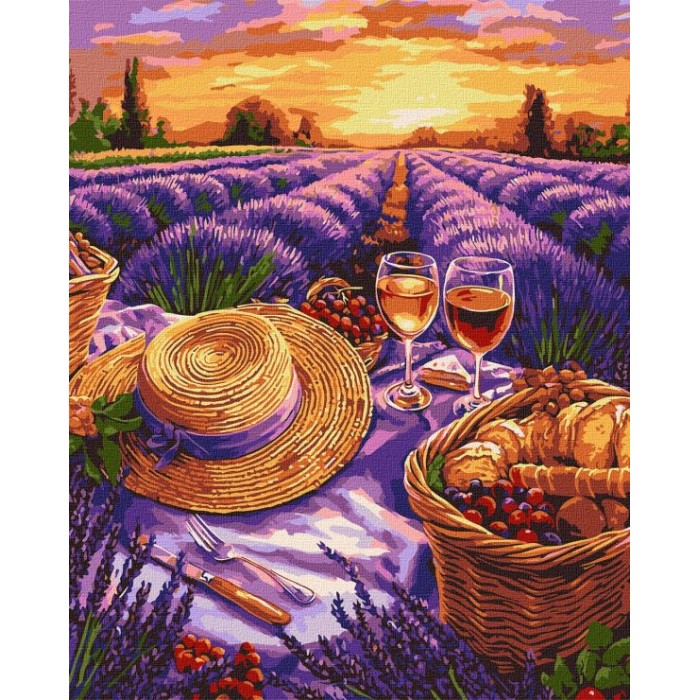 Картина за номерами «Пурпуровий горизонт» 40х50 см, ТМ Ідейка