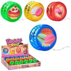 Йо-йо «Десерт» 5,5 см зі світлом, на батарейці, в асортименті, 24 шт у дисплеї 28,5х20х6 см