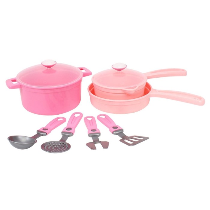 Набір посуду з 9 предметів, у сітці 31,5х20х10 см, ТМ Технок