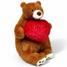 М`яка іграшка «Товстунчик Міша 1 з серцем» 64 см, ПП Копиця