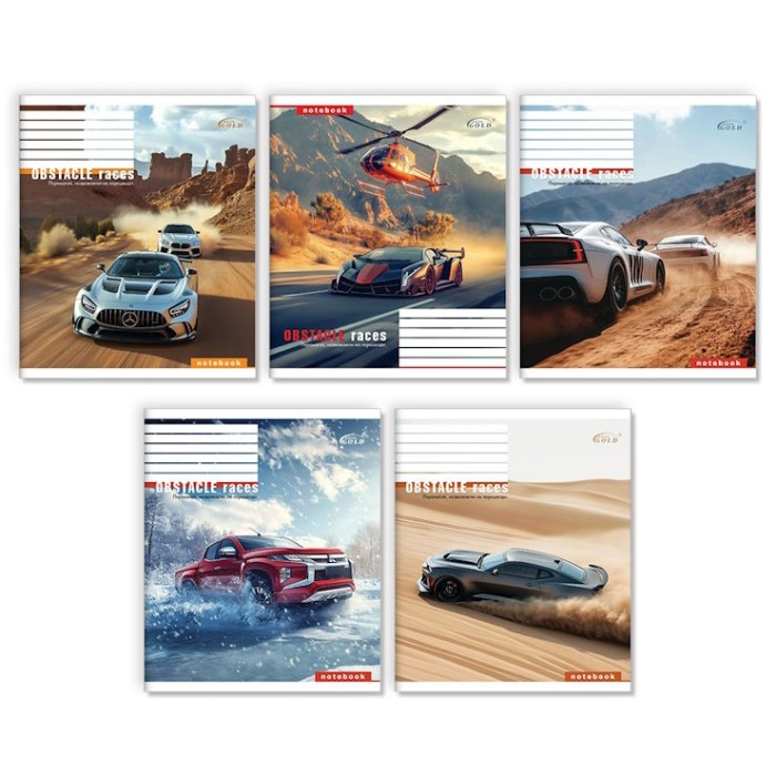 Зошит на 18 аркушів у клітинку «Мій драйв», №3516, ТМ Gold Brisk