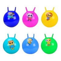 М'яч для фітнесу з ріжками 45 см 350 г, в асортименті