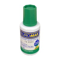Коректор з пензликом 20 мл на водній основі, ТМ Buromax