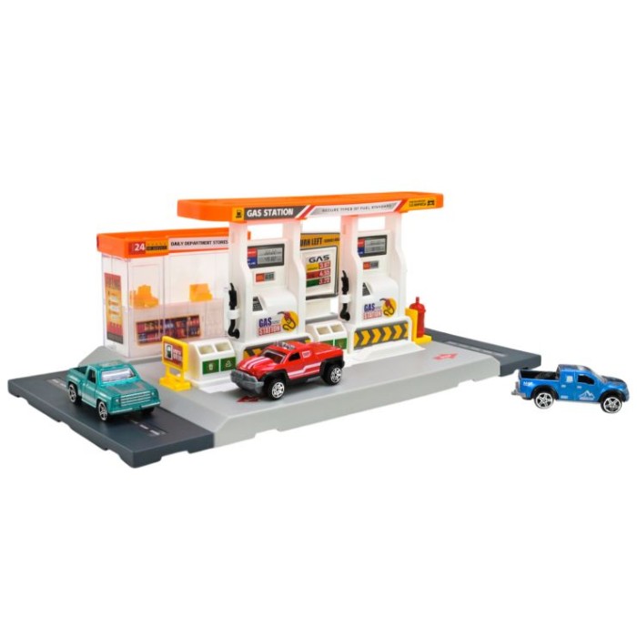 Паркінг «СТО» 34х17х15,5 см: на 24 елементи з машинками, у коробці 30х23,5х6 см, АВТОПРОМ