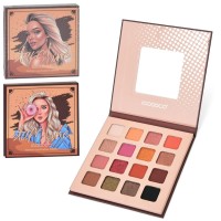 Косметика: палетка тіней на 16 кольорів з дзеркалом в асоримені у коробці 12,5х12,5х1 см