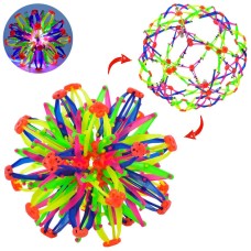 М'яч-трансформер «Сфера» 16см зі світлом на батарейці, у пакеті 16х16х16см