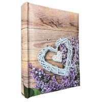 Фотоальбом «LILAC HEART» на 200 фото 10х15 см, ламінований картон, паперові аркуші, 22х22 см