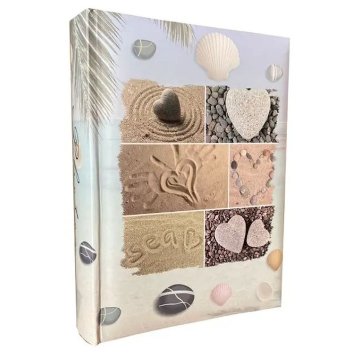 Фотоальбом «SEA COLLAGE» на 200 фото 10х15 см, ламінований картон, паперові аркуші, 22х22 см