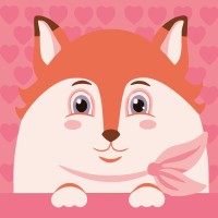 Картина за номерами «Лисеня» 20х20 см, ТМ Strateg