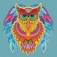 Картина за номерами «Сова» 30х30 см, ТМ Strateg