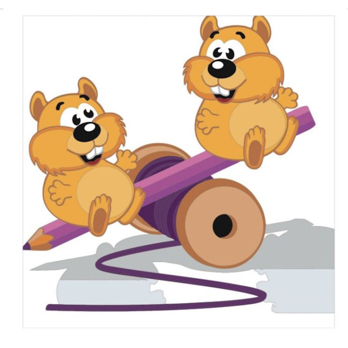 Картина за номерами «Грайливі бурундучки» 30х30 см, ТМ Strateg