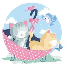 Картина за номерами «Кошенята» 30х30 см, ТМ Strateg