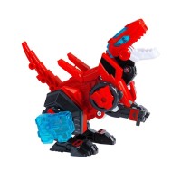 Динозавр-трансформер «Раптор-бот » з боксом для зберігання червоний у коробці 8x10x16 см, ТМ Dinoster