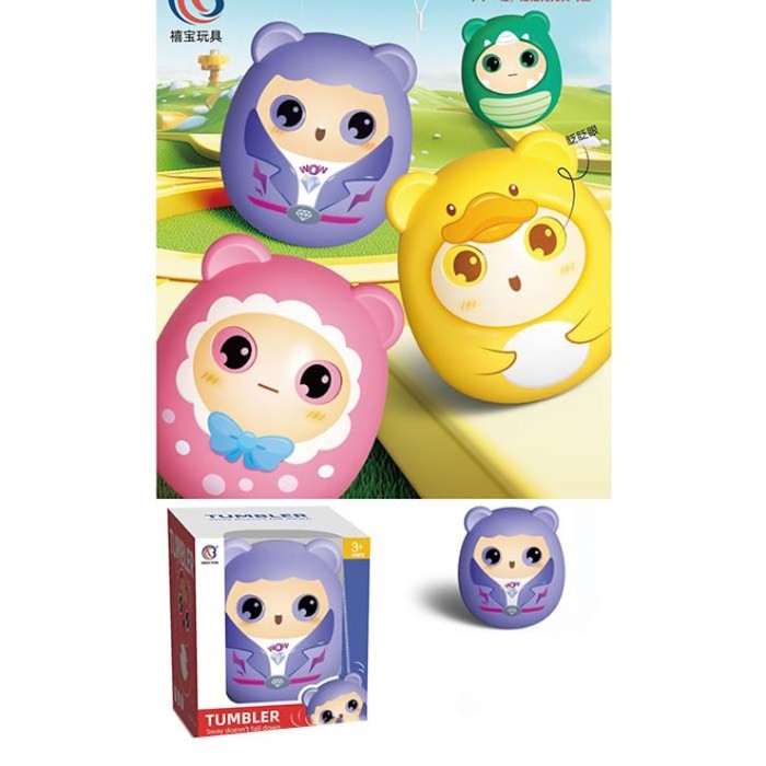 Неваляшка 10,5 см з рухливими очима, в асортименті, у коробці 9х10,5х9 см