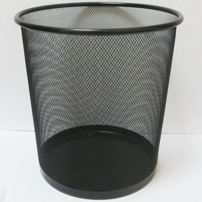 Кошик круглий металевий середній чорний 22х26,5х28 см, ТМ J.Otten