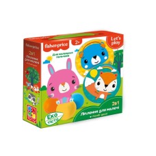 Набір для творчості «Fisher Price. Лісові друзі» ліплення з екотіста, у коробці 21,5х6х21,5 см, ТМ Vlady Toys