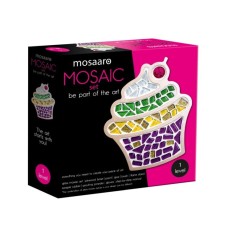 Набір для творчості «Кришталеве скло-мозаїка. Кекс» з основи та додаткових складових, у коробці 22х6х22 см, ТМ Vladi Toys
