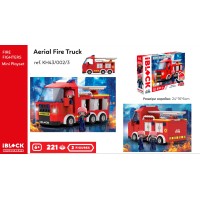 Конструктор «FIRE» на 221 деталь з 2 фігурками, у коробці 32х5х21,5 см, IBLOCK JUNIOR