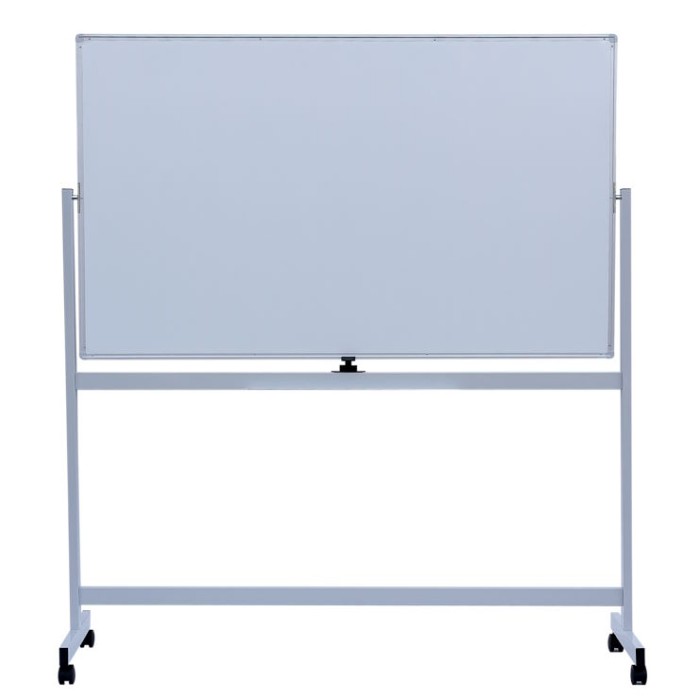 Фліпчарт двосторонній 90х150 см горизонтальний магнітний, для письма маркером з алюмінієвою рамою, ТМ Buromax