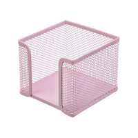 Бокс для паперу «PASTEL» металевий рожевий, ТМ Buromax