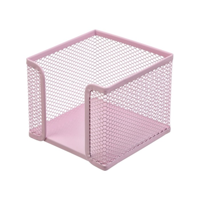 Бокс для паперу «PASTEL» металевий рожевий, ТМ Buromax