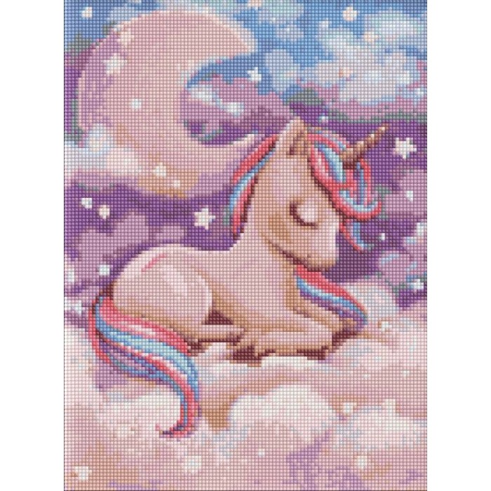 Набір з алмазною мозаїкою «Чарівний сон» з АВ стразами 30х40 см, ТМ Ідейка