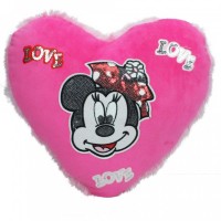 М`яка іграшка-подушка «Серце Мишка» 40х30 см, ПП Копиця