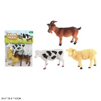 Набір свійських тварин з 3 фігурок, у пакет 20х26х4 см