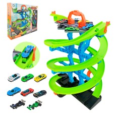 Трек 53х35х37 см та 8 машинок, у коробці 46х9х40,5 см
