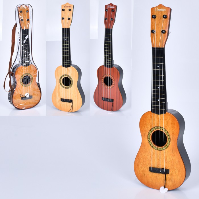 Гітара 54 см на 4 струни з медіатором, в асортименті, у чохлі 55х1х-6 см