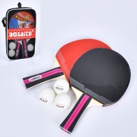 Набір для настільного тенісу: 2 ракетки по 26 см та 3 кульки по 40+мм, у чохлі 17х8х3 см