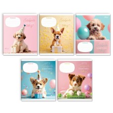 Зошит на 12 аркушів у лінію «Святковий день», №3502, ТМ Gold Brisk