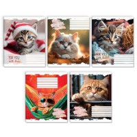 Зошит на 12 аркушів у клітинку «З любов'ю» №0006, Пір'їнка