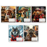 Зошит на 18 аркушів у лінію «Будь завжди милим», №3520, ТМ Gold Brisk