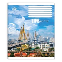 Зошит на 24 аркуші у лінію «Життя-це подорож», №2576, ТМ Brisk