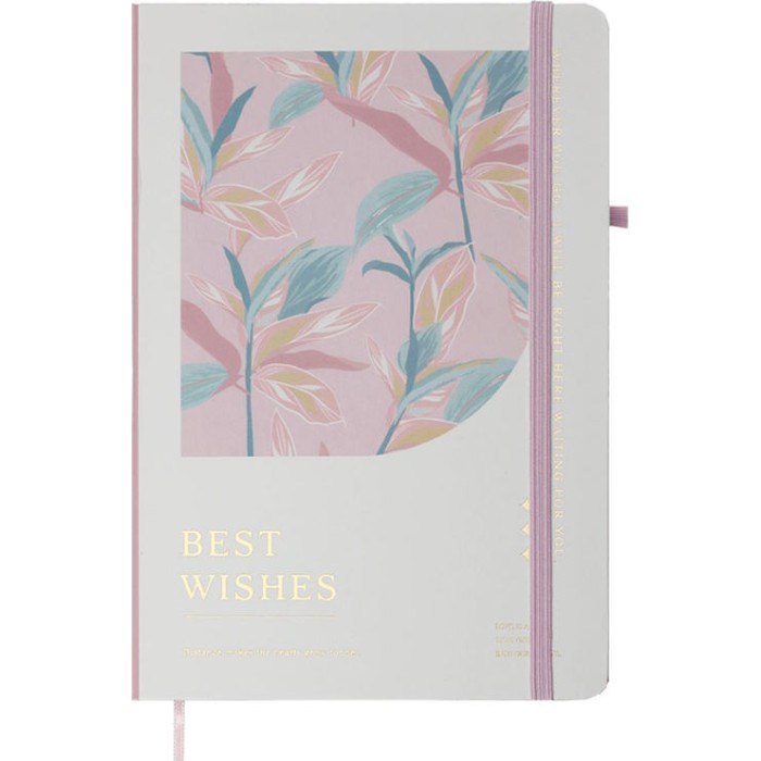 Блокнот «ESSENCE» А5 на 80 аркушів у клітинку з твердою ламінованою обкладинкою, білий, ТМ Buromax