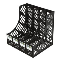 Лоток для паперів вертикальний 4 в 1 чорний, ТМ Buromax