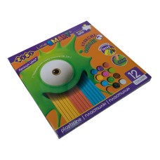 Пластилін на 12 кольорів, 240 г, SMART Line