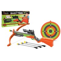 Іграшковий набір: арбалет, 3 стріли та мішень, на батарейці, у коробці 27х5,5х54,5 см