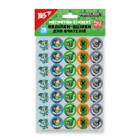 Наліпки-оцінки «Minecraft» 12,5х19 см, ТМ Yes