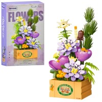 Конструктор «Квіти» на 326 деталей, у коробці 17х31х7,5 см.