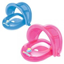 Плотик 80х85 см з надувним захистом від сонця з максимальним навантаженням до 15 кг, у коробці 20х20х4 см