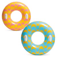 Коло надувне «Вихор» 91 см з 2 ручками та максимальним навантаженням до 60 кг, від 9 років, в асортименті, у коробці 21х3х16 см, ТМ Intex