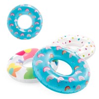 Коло надувне «Сердечко» 81 см з максимальним навантаженням до 40 кг, від 8 років, в асортименті, у коробці 23х4х15 см, ТМ Intex