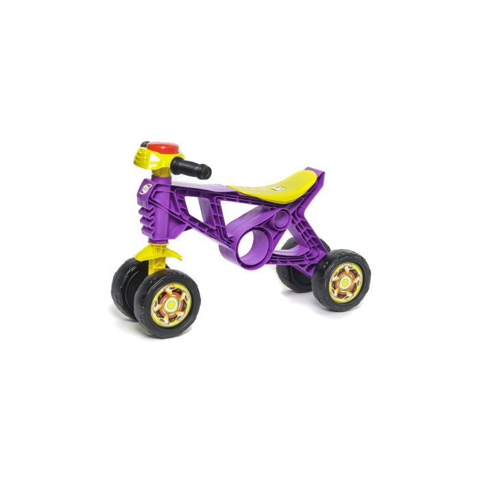 Мотоцикл-велобіг 4-колісний 57х28х38 см бузковий з максимальним навантаженням до 20 кг, ТМ Оріон