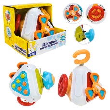 Брязкальце «Сонячний зайчик» 13,5х15 см з тактильними рухомими елементами, у коробці 14,5х12,5х12 см